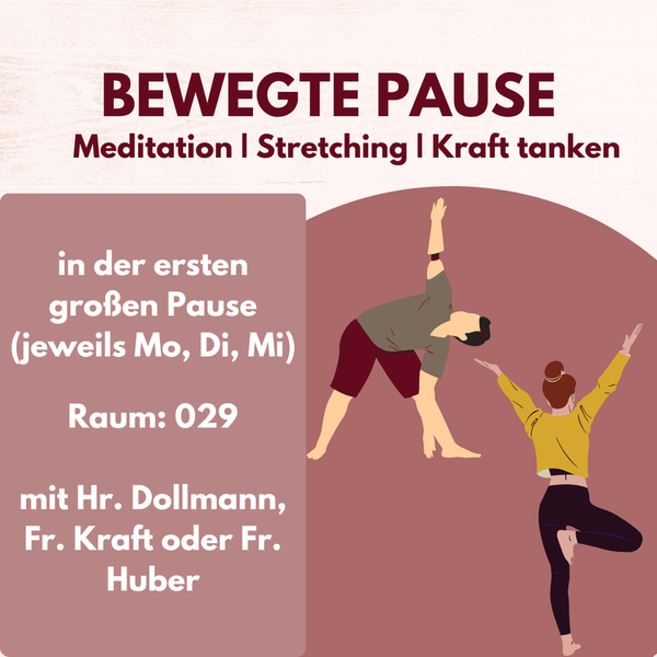 🌿 Neues Angebot an unserer Schule: Die Bewegte Pause 🌿